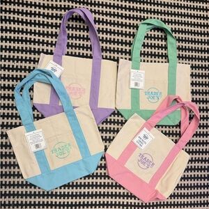 Canvas Tote Bag Set - Multicolor